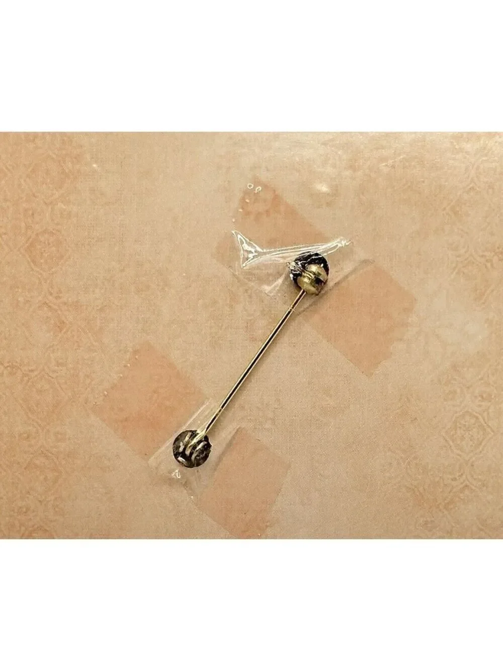 Butterfly Fairy Gold Colored Sparkling Brooch Crying - BEAUTIFUL! NWT!
